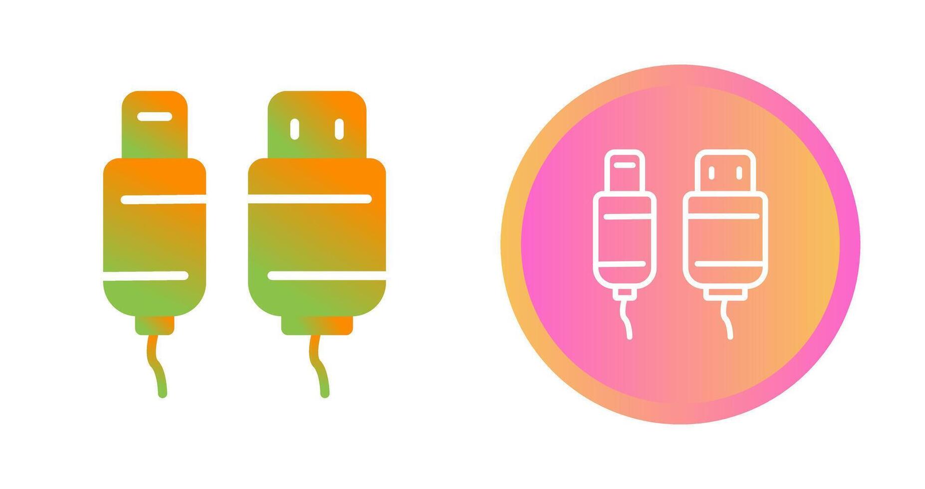 Usb Cable Vector Icon