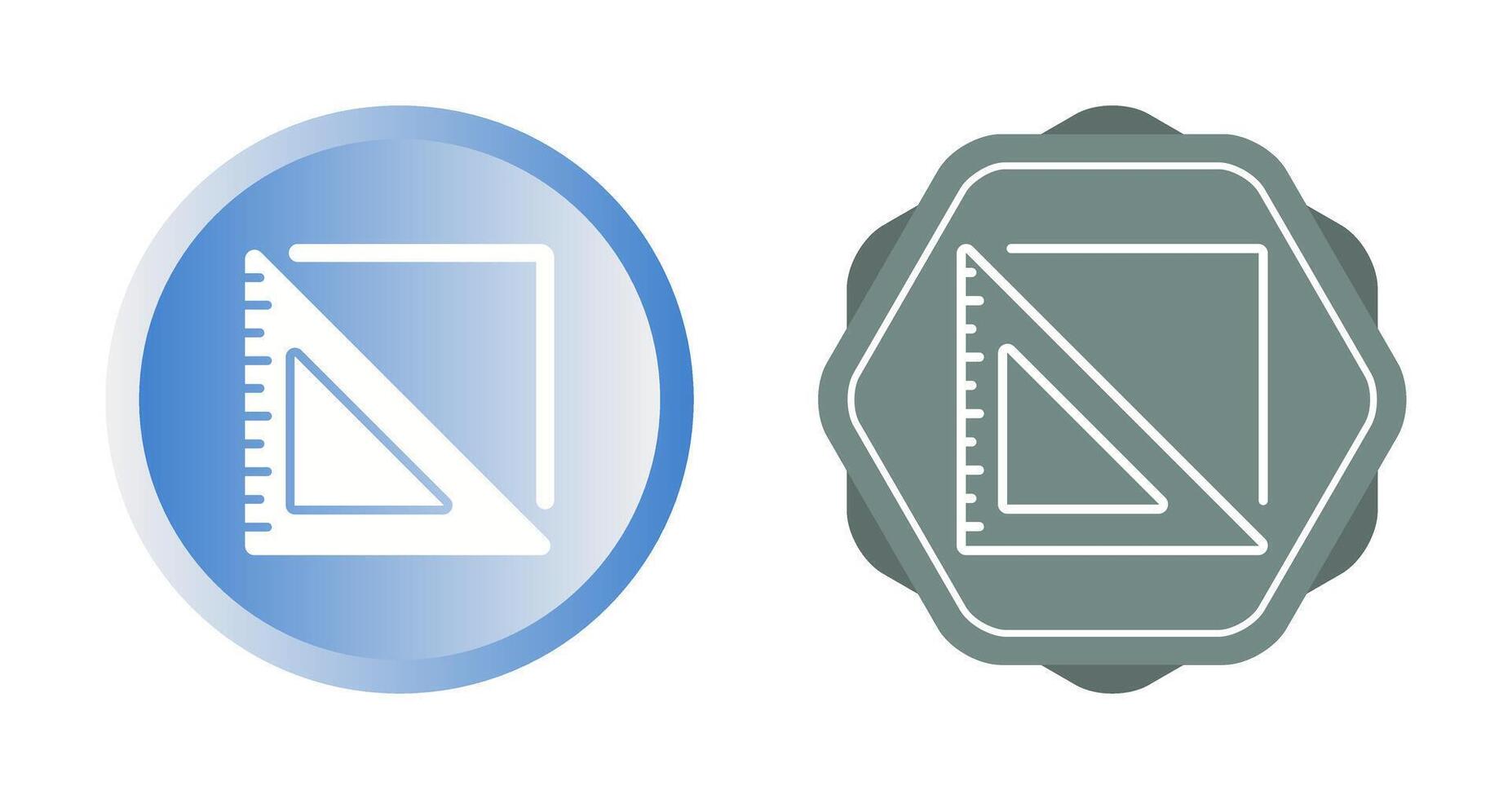 Triangular Ruler Vector Icon