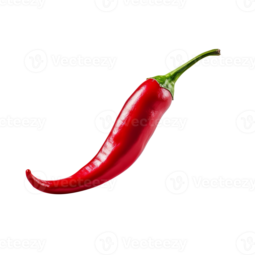 Red chilli isolated on background png