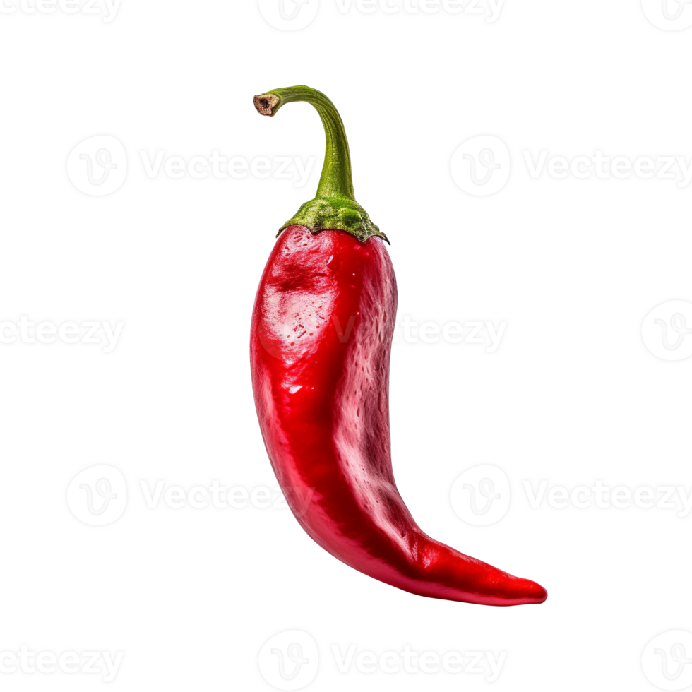 Red chilli isolated on background png