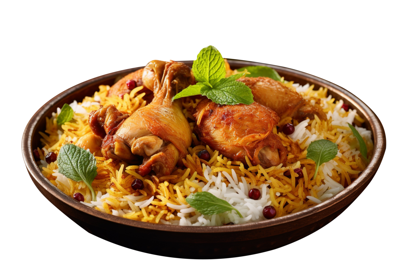 Biryani isolated on background png