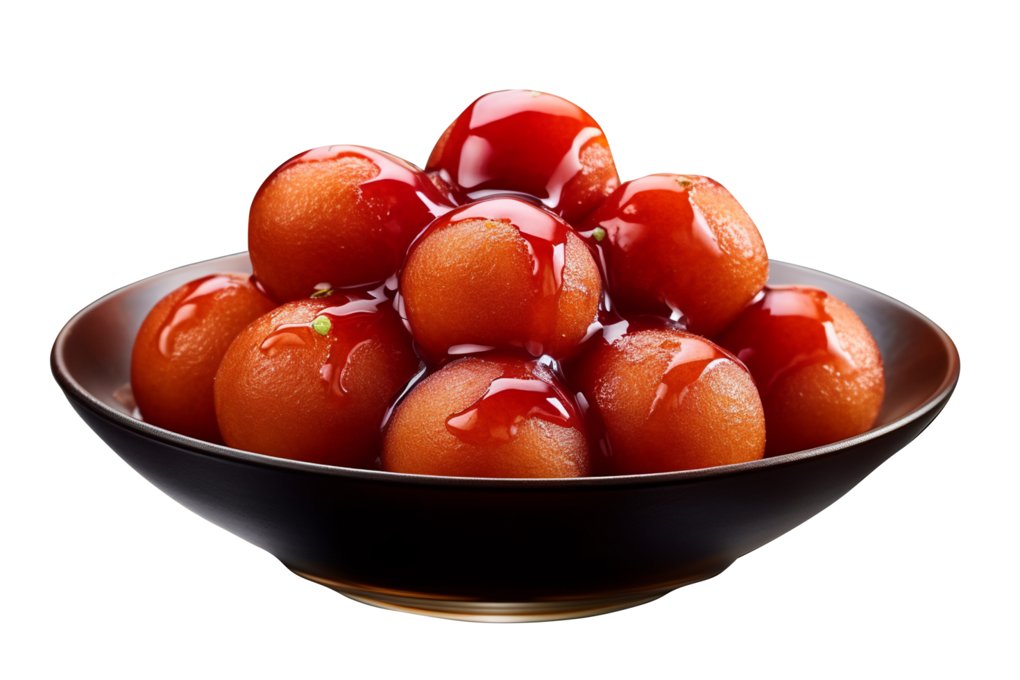 Gulab jamun isolated on background png