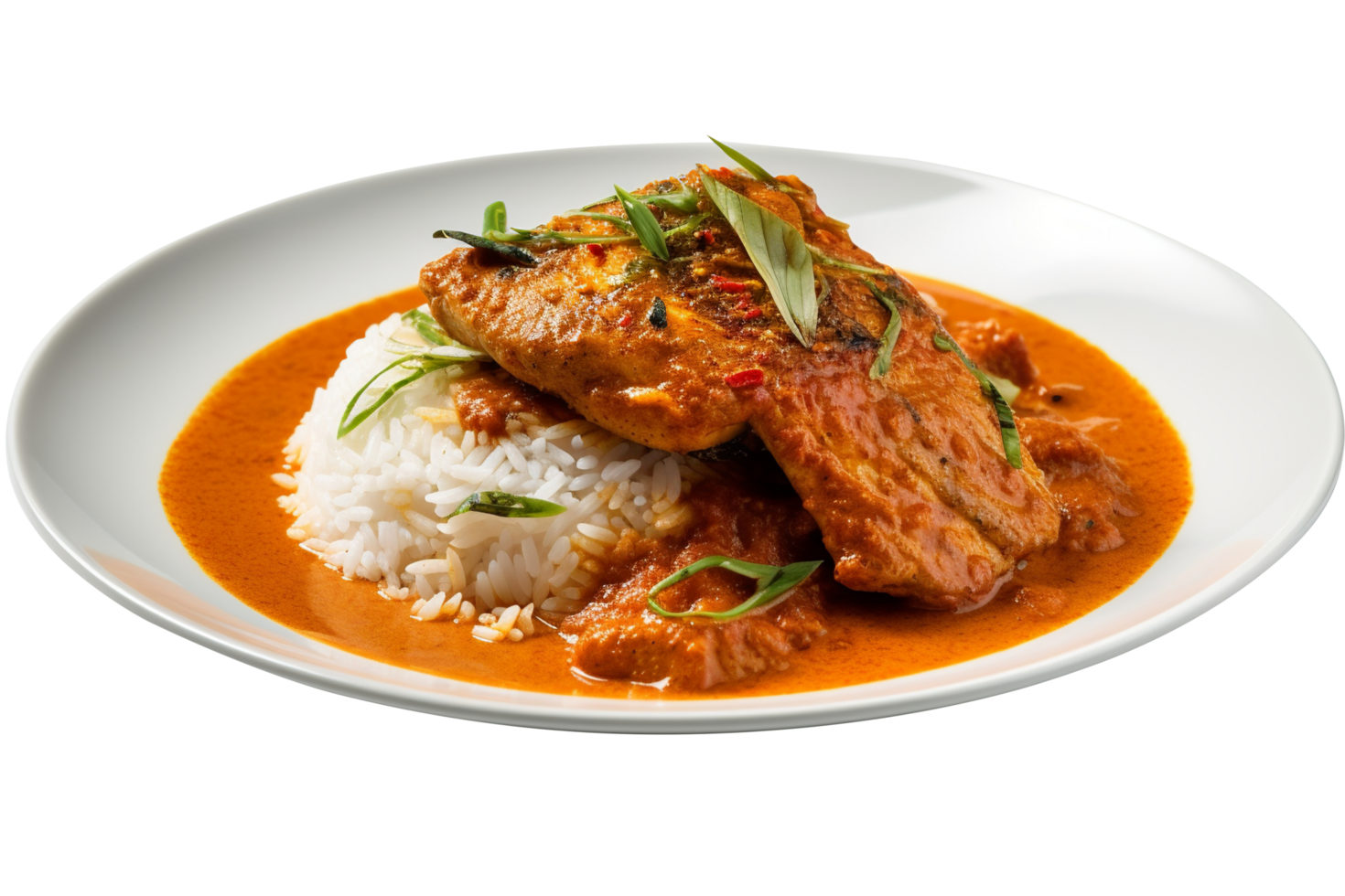 Fish Curry isolated on background png