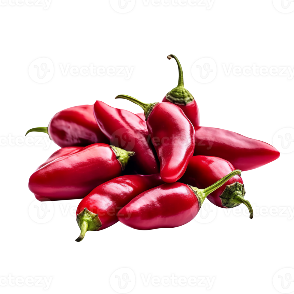 Red chilli isolated on background png