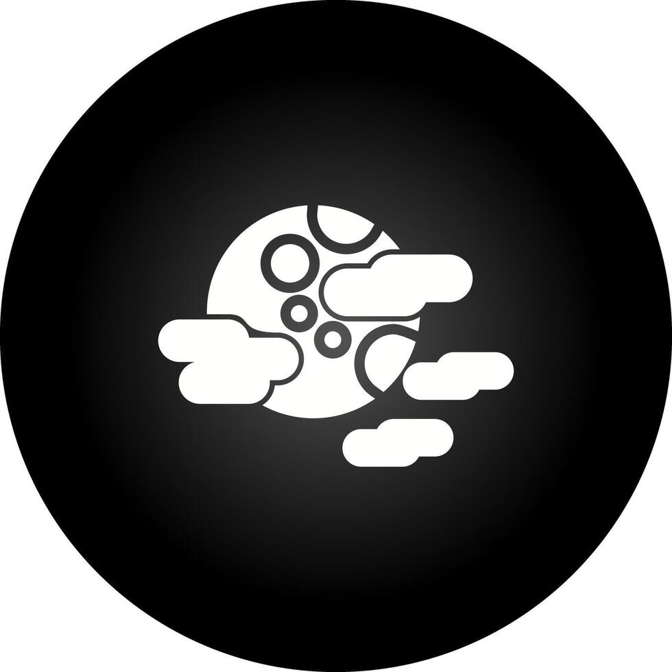 Cloudy Night Vector Icon