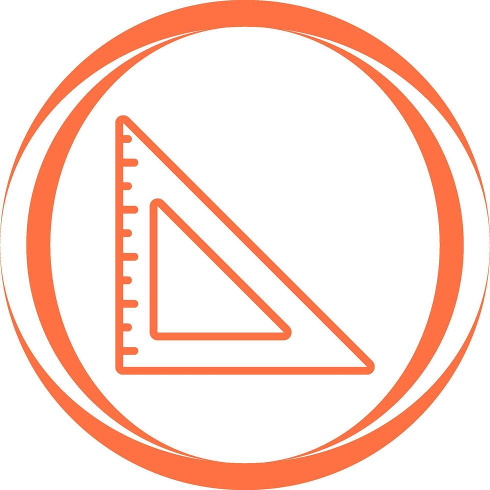 icono de vector de regla triangular