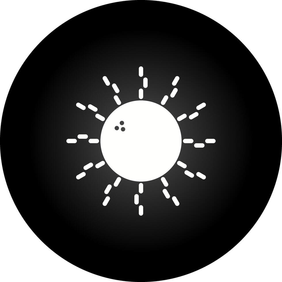 icono de vector de sol