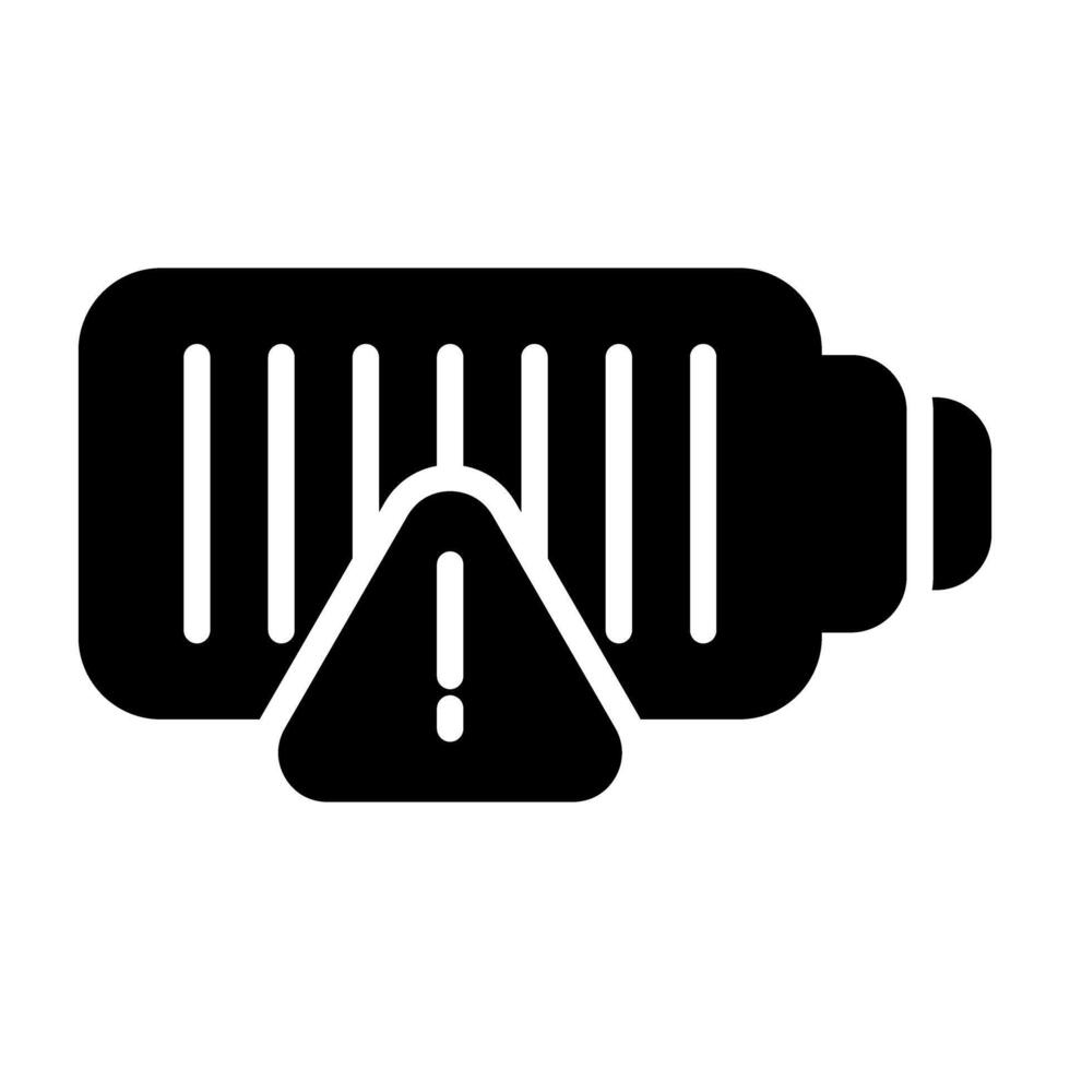 Low Battery Vector Icon