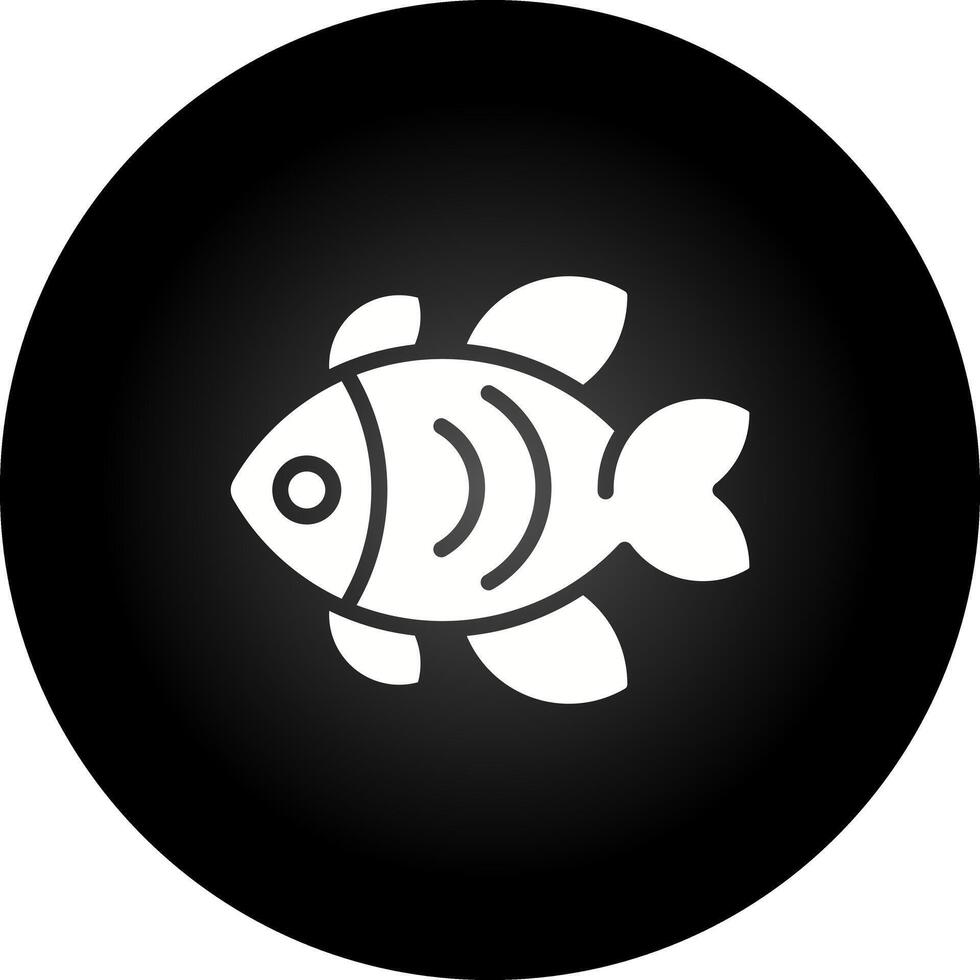 icono de vector de pescado