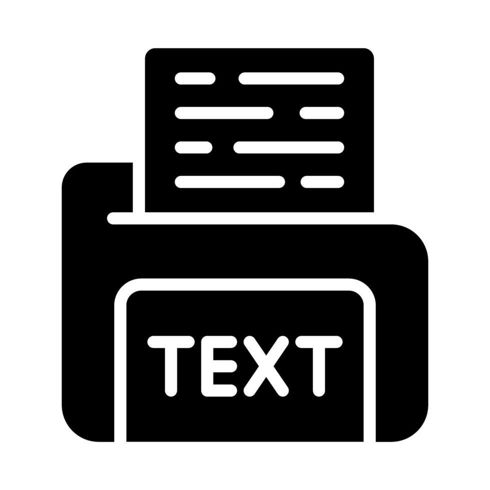 texto archivo vector icono