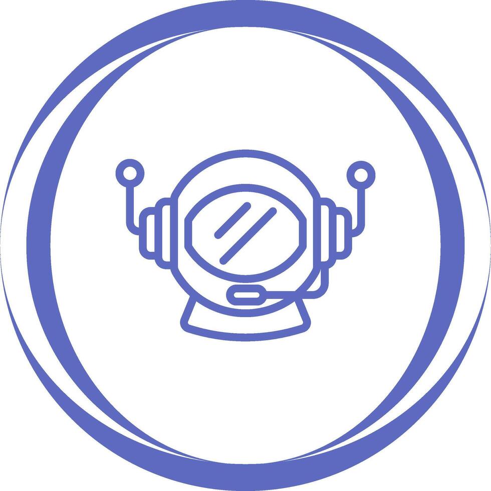 Astronaut Helmet Vector Icon