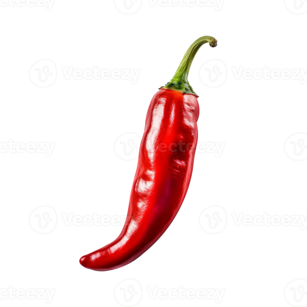 Red chilli isolated on background png