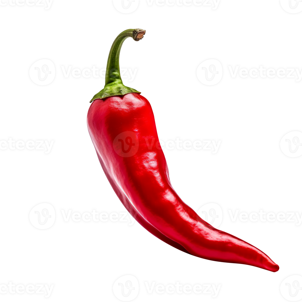 Red chilli isolated on background png