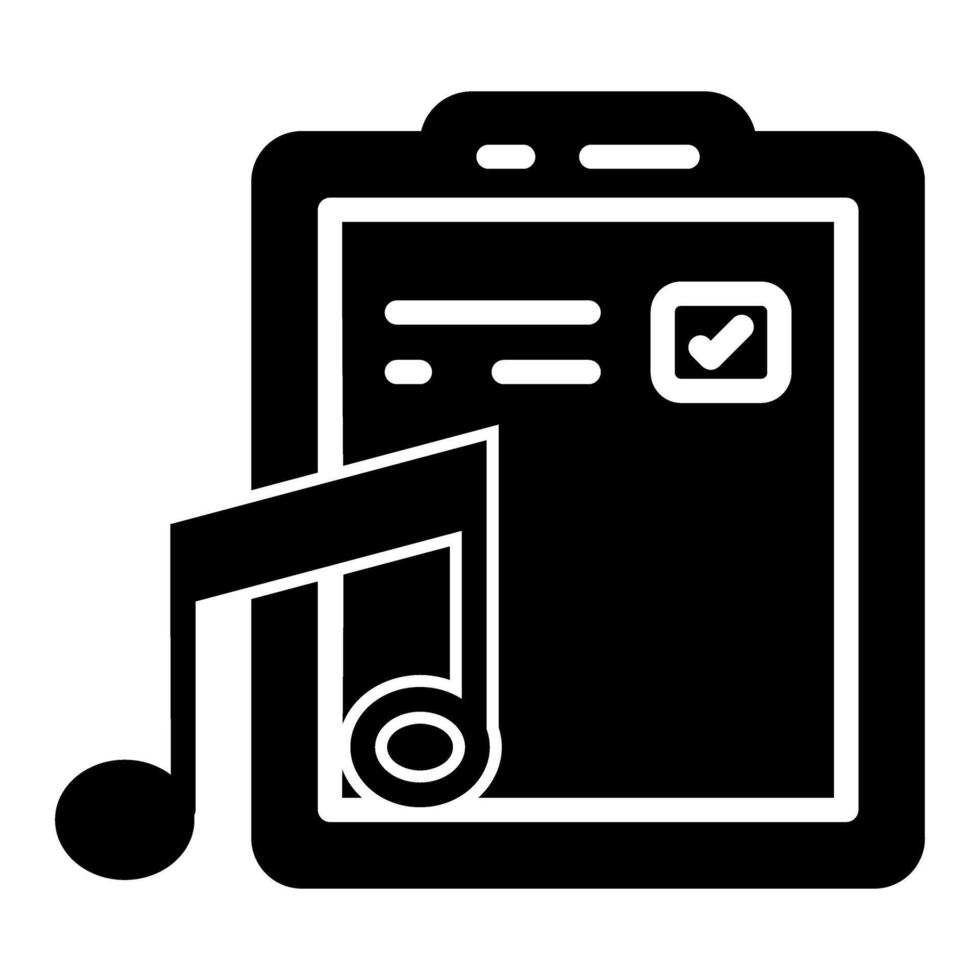 Music File Vector Icon