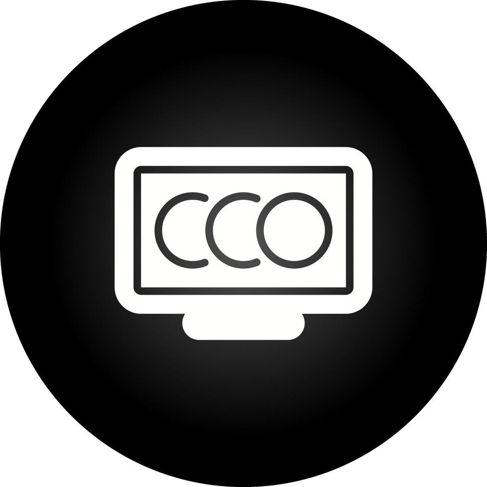 icono de vector de computadora de escritorio