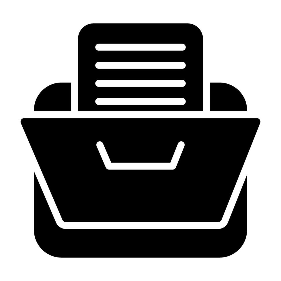 icono de vector de archivador