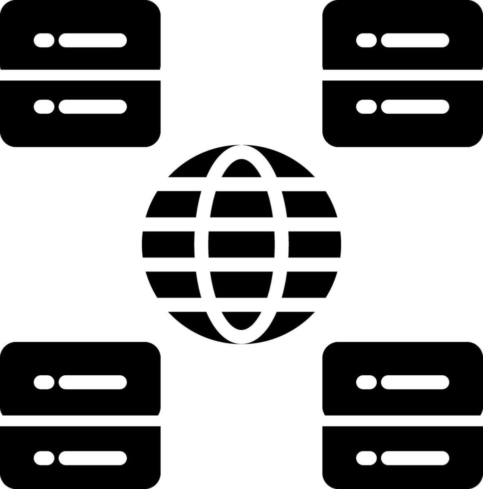 Content Delivery Network Vector Icon