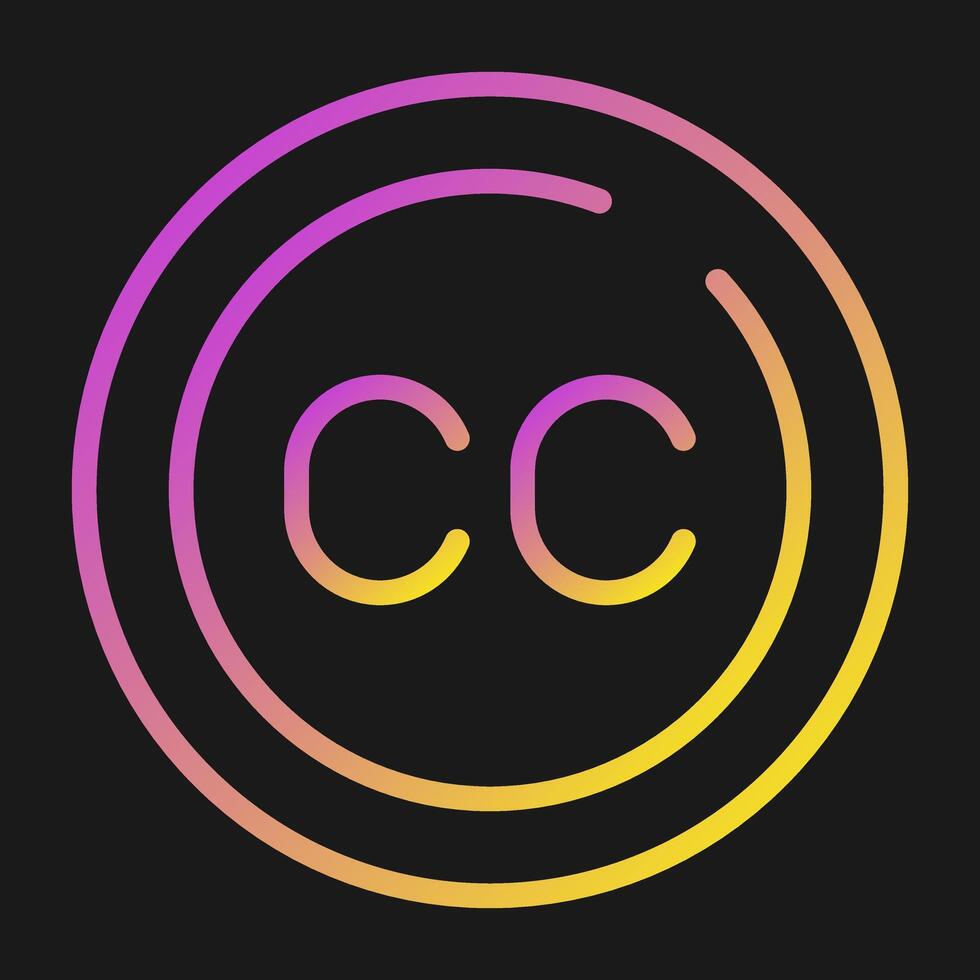 Subtitles Circle Vector Icon
