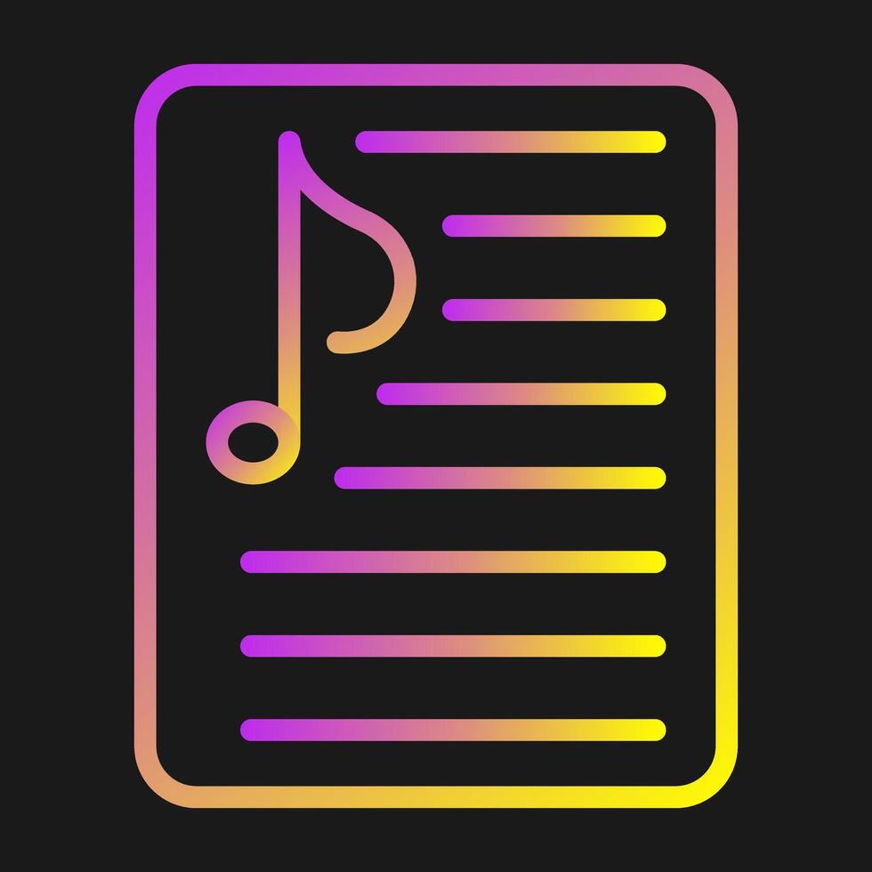 Music Playlist Vector Icon