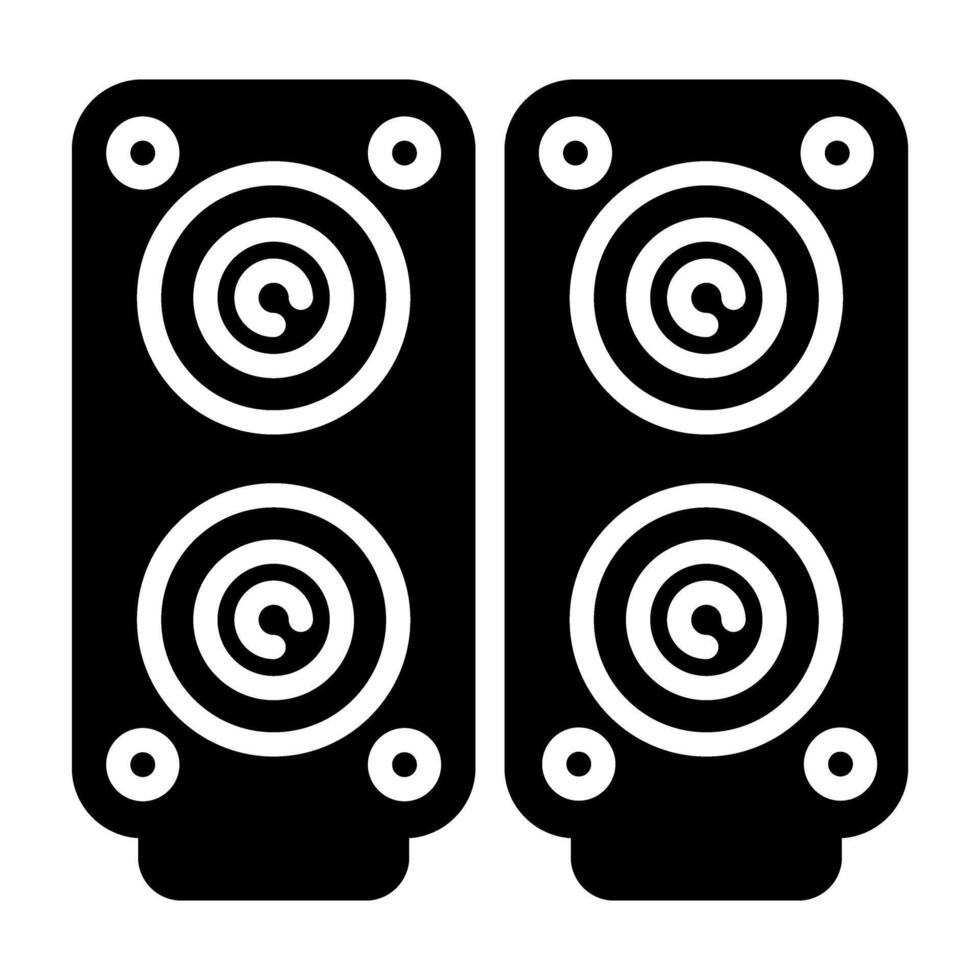 icono de vector de altavoces