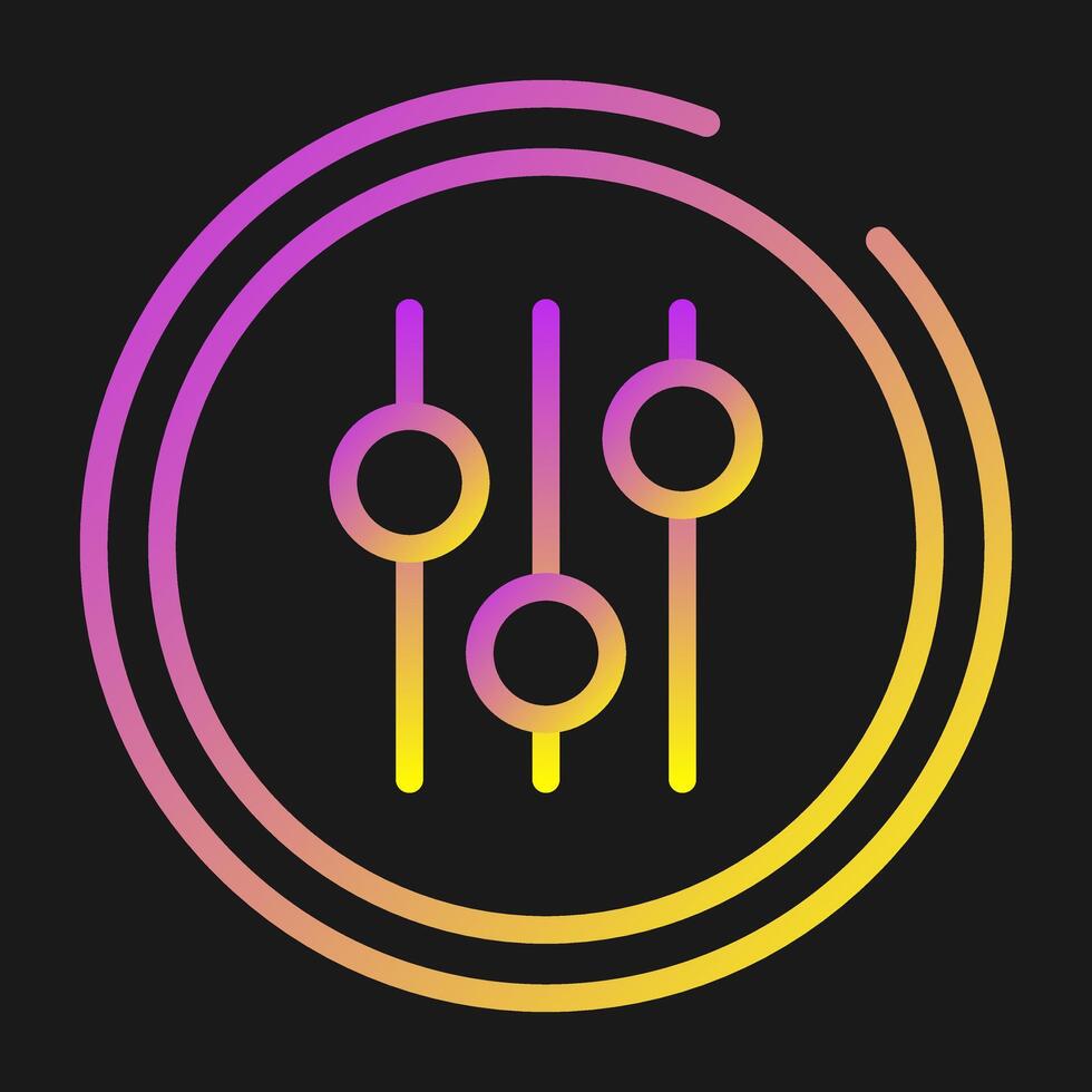 Audio Equalizer Vector Icon