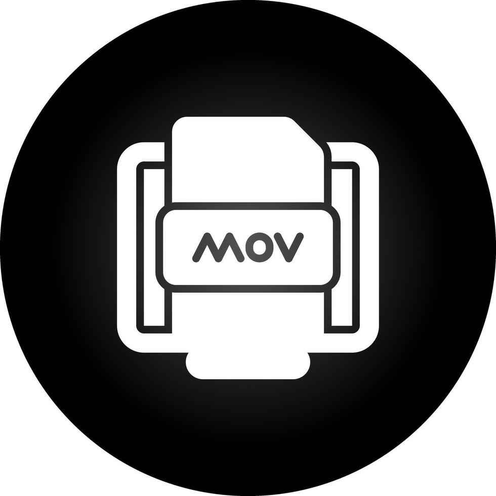 mov archivo vector icono