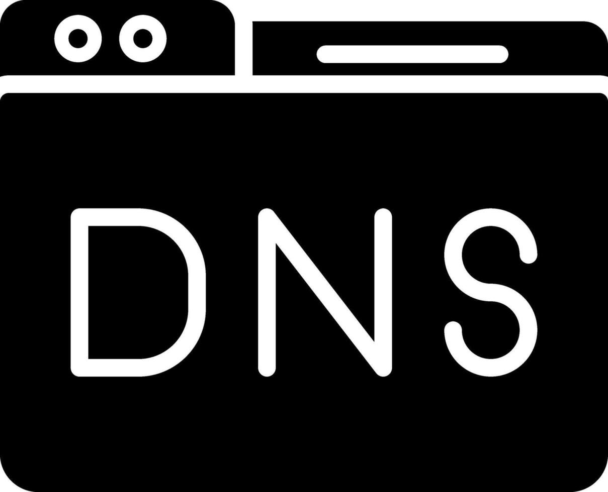 Domain DNS Management Vector Icon