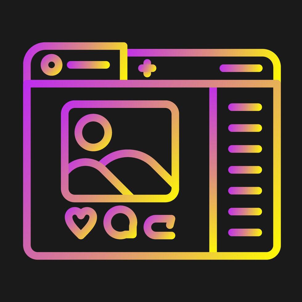 Social Media Vector Icon