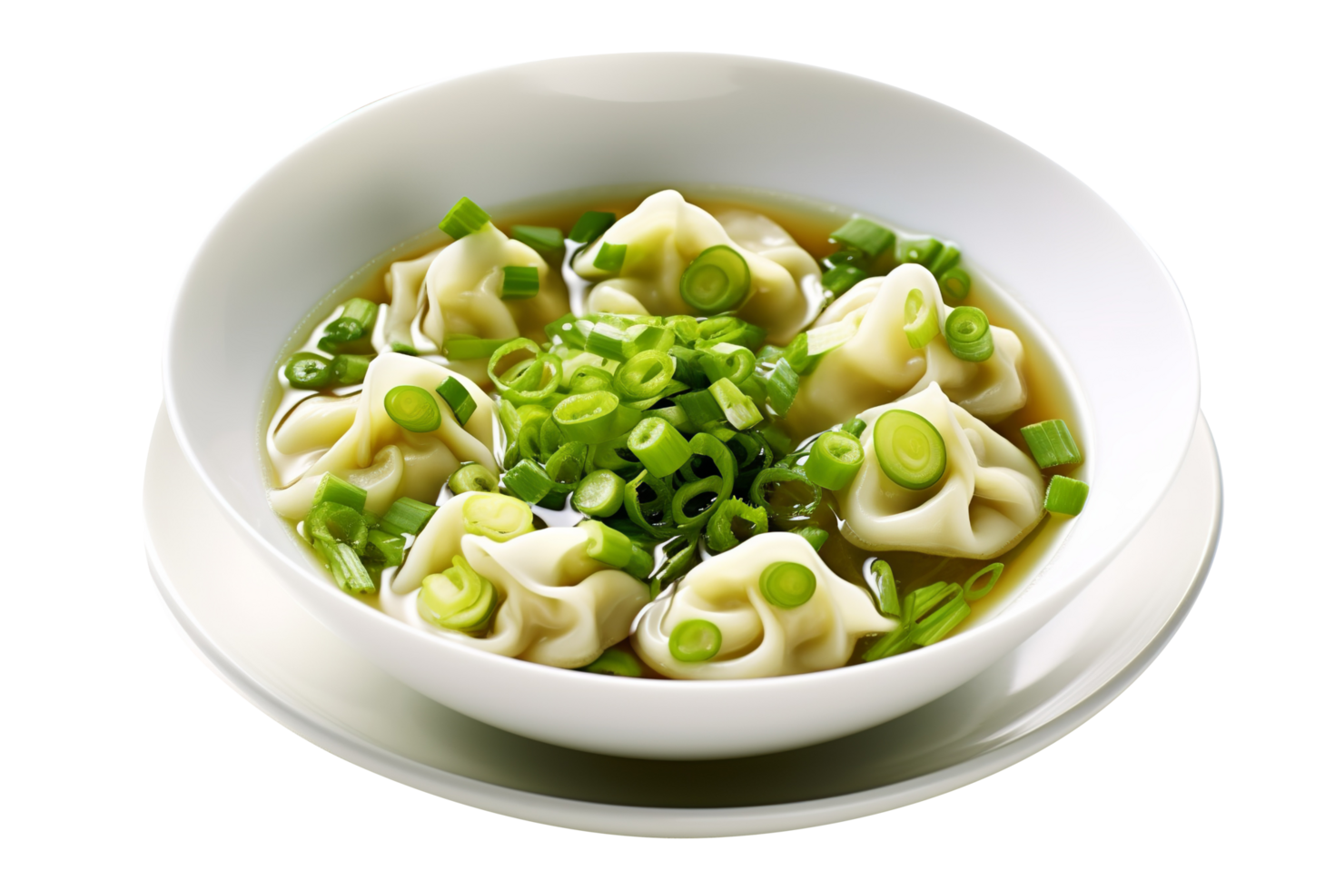 AI generated Dumplings isolated on png background