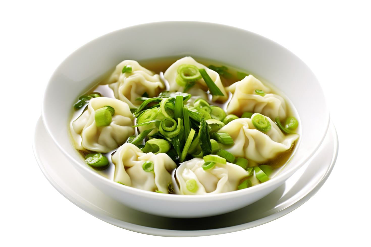 AI generated Dumplings isolated on png background