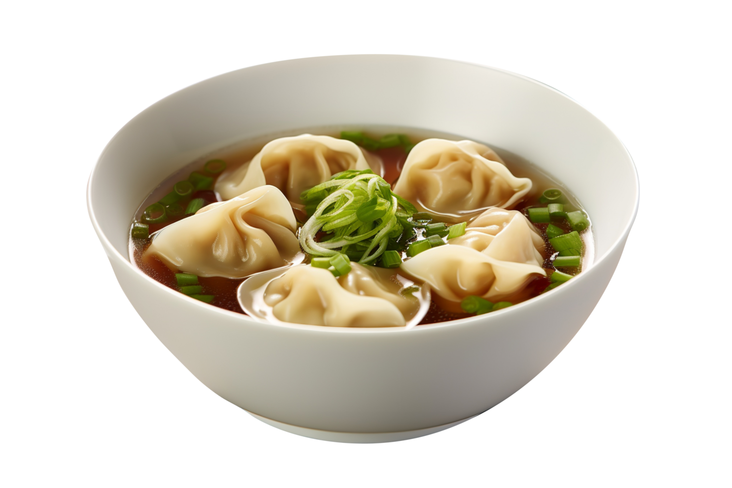 AI generated Dumplings isolated on png background