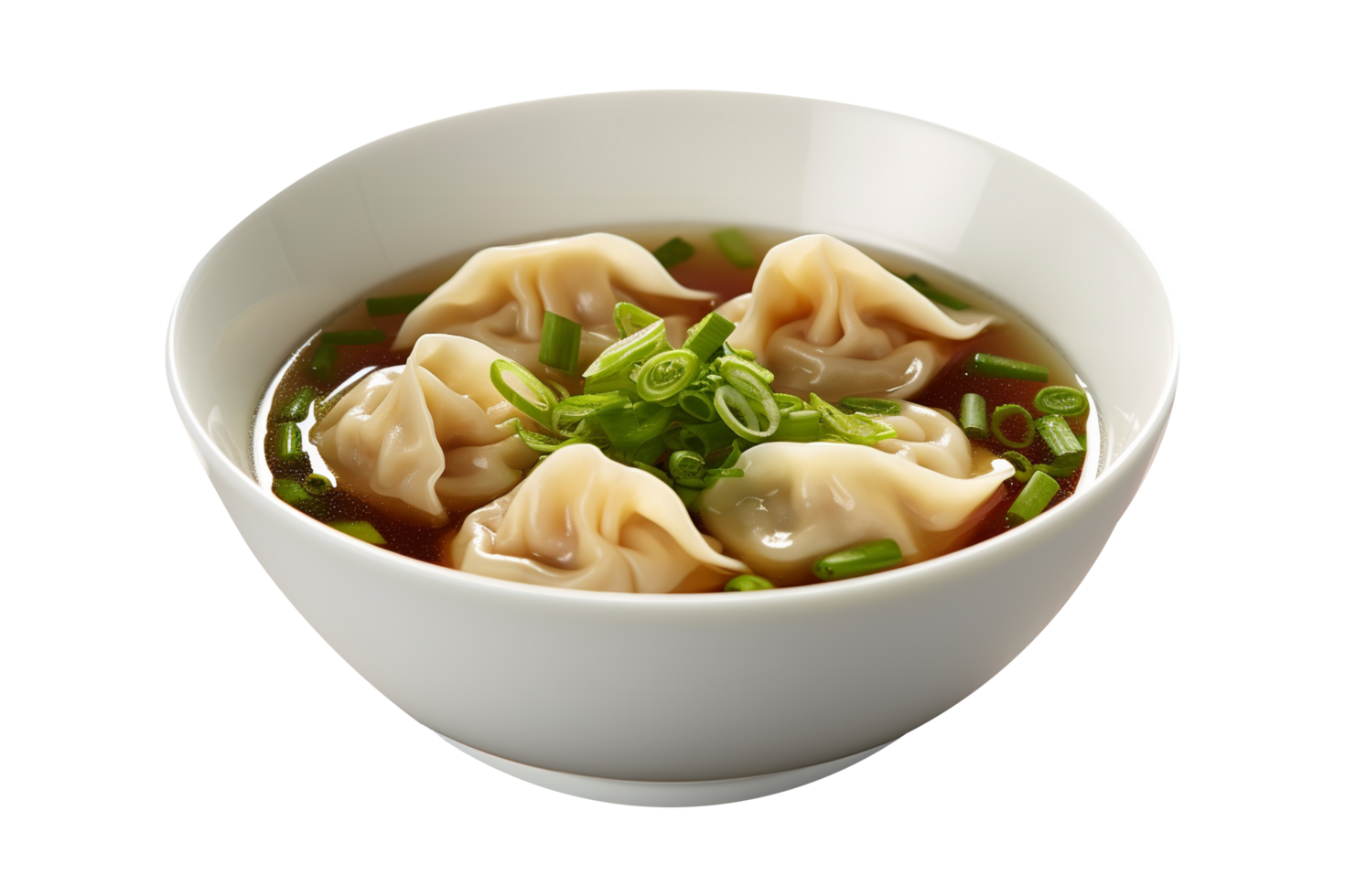 AI generated Dumplings isolated on png background