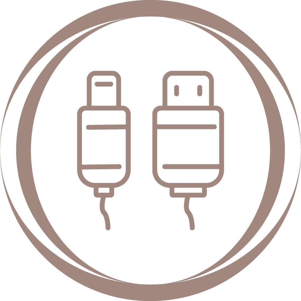 Usb Cable Vector Icon