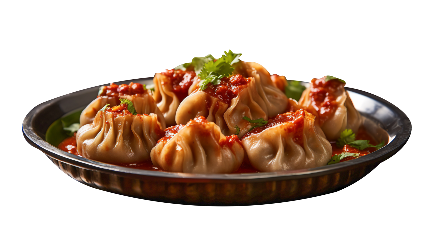 AI generated Momos isolated on png background