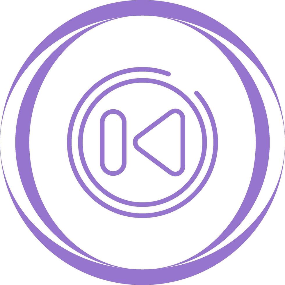 Previous Track Button Vector Icon