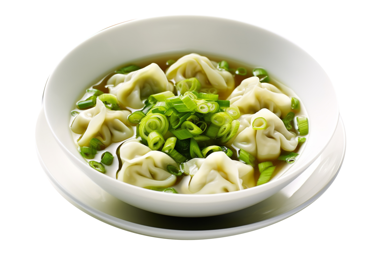 AI generated Dumplings isolated on png background