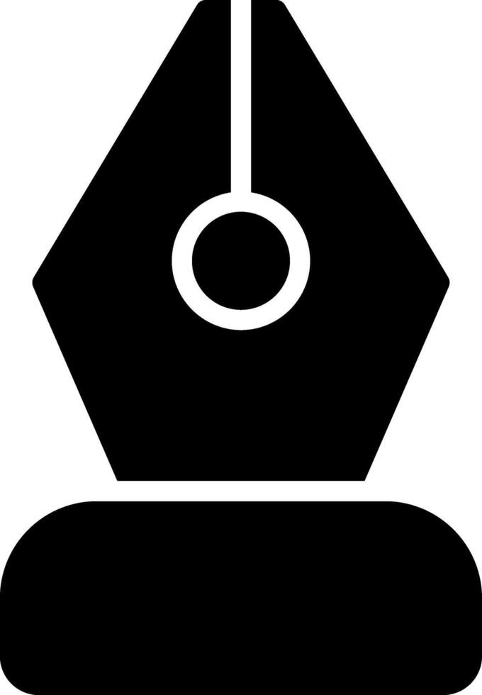 Black Nib Vector Icon