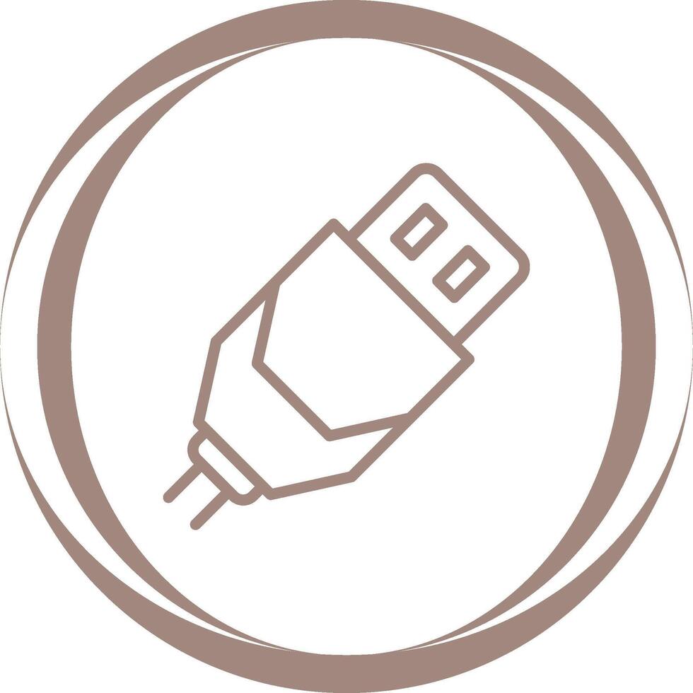 icono de vector de cable usb