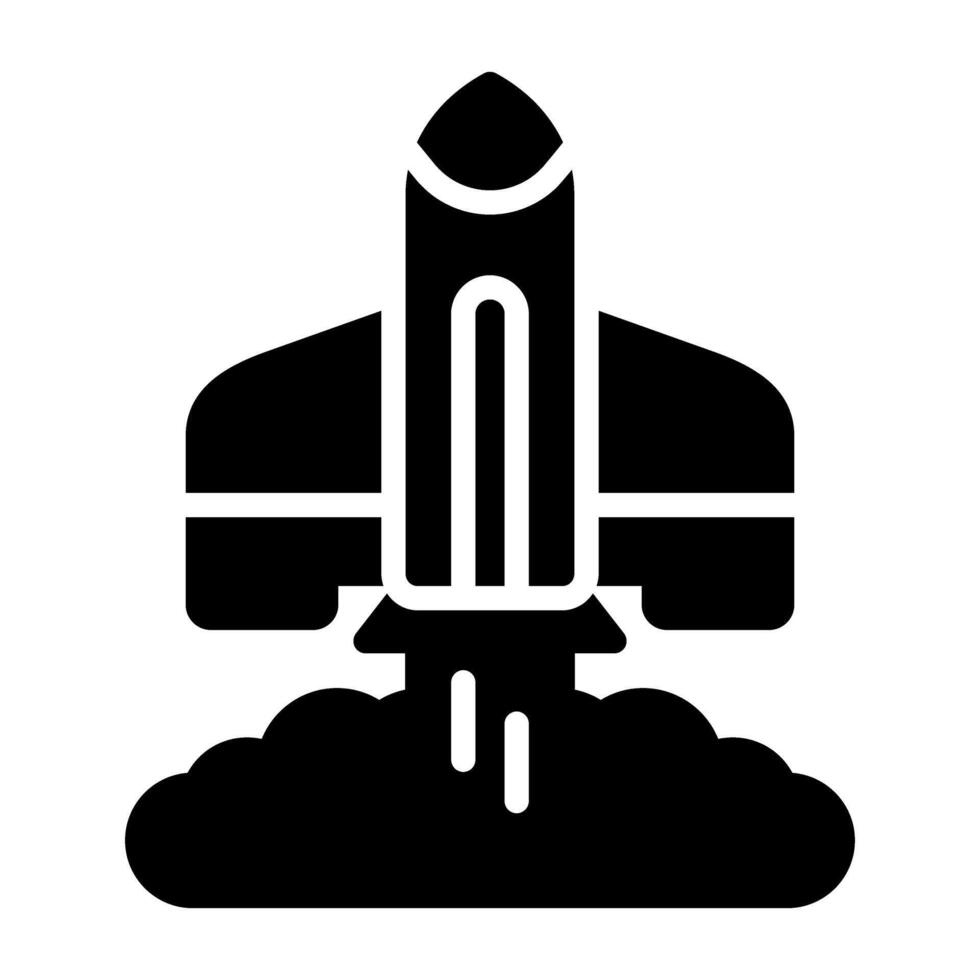 Rocket Launch Vector Icon