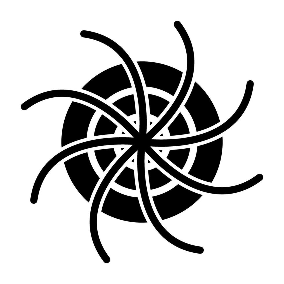 Black Hole Vector Icon