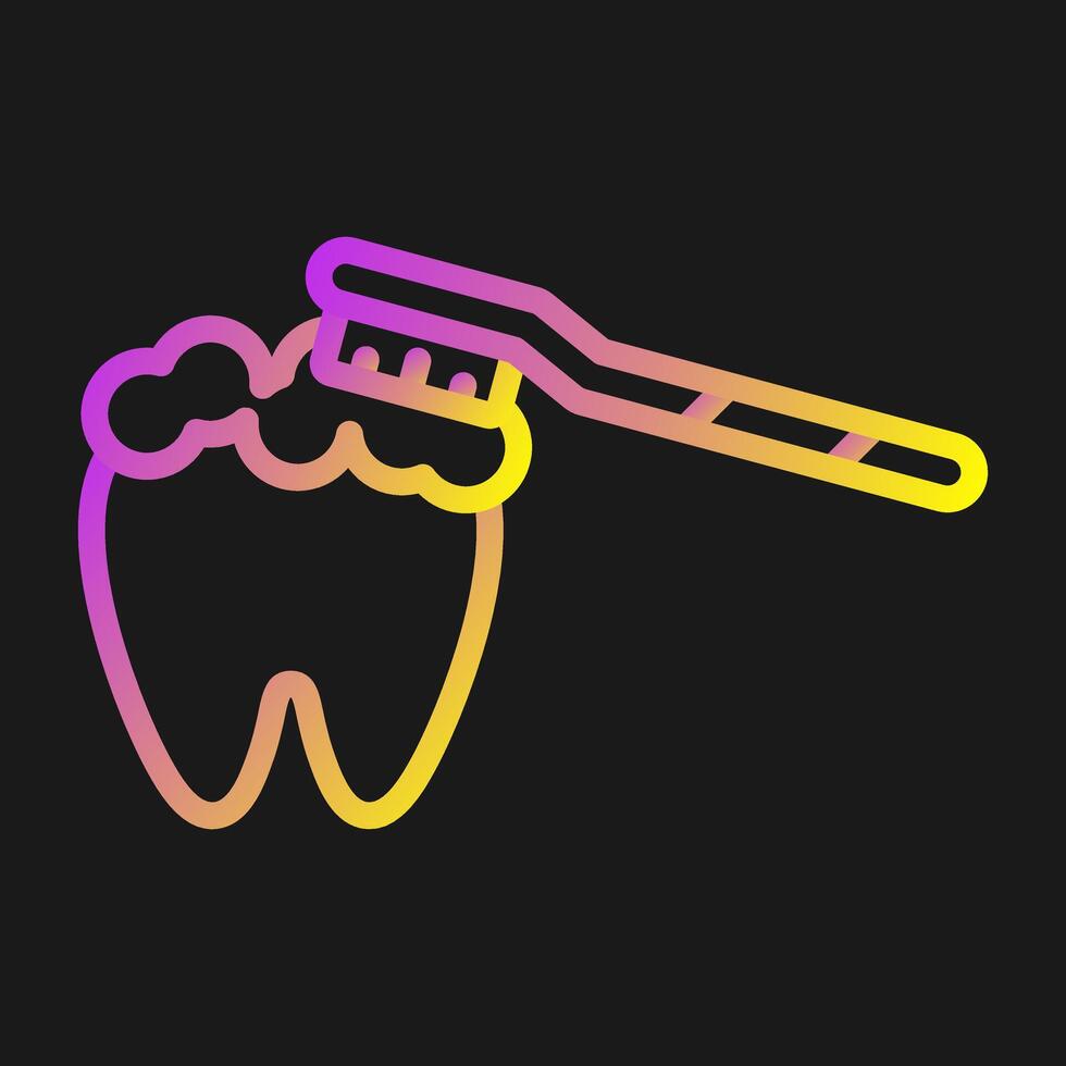 Brushing Teeth Vector Icon