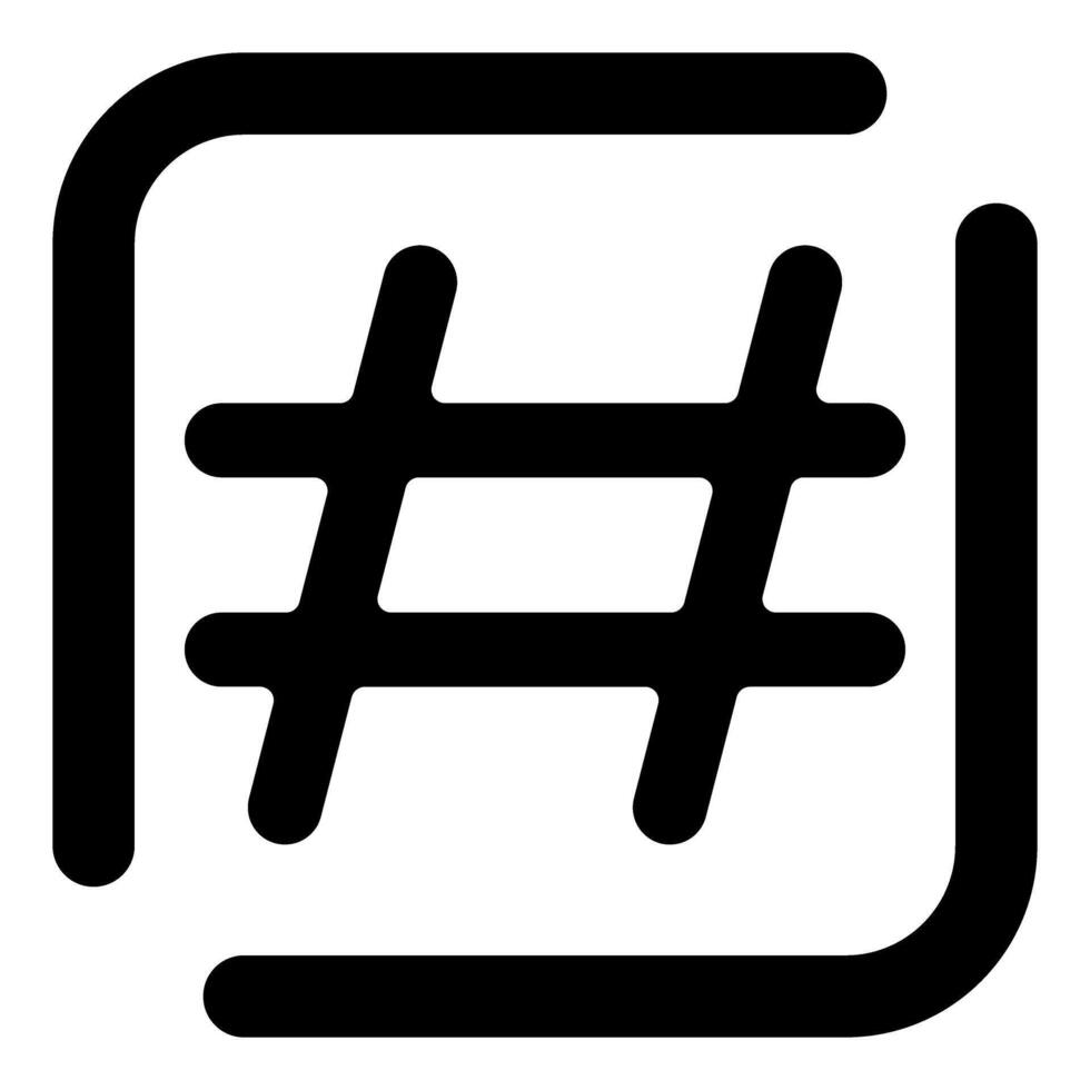 Hashtag Vector Icon