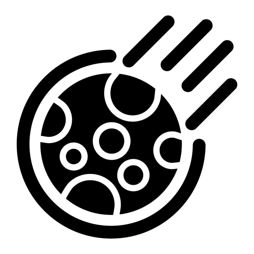 Meteor Vector Icon