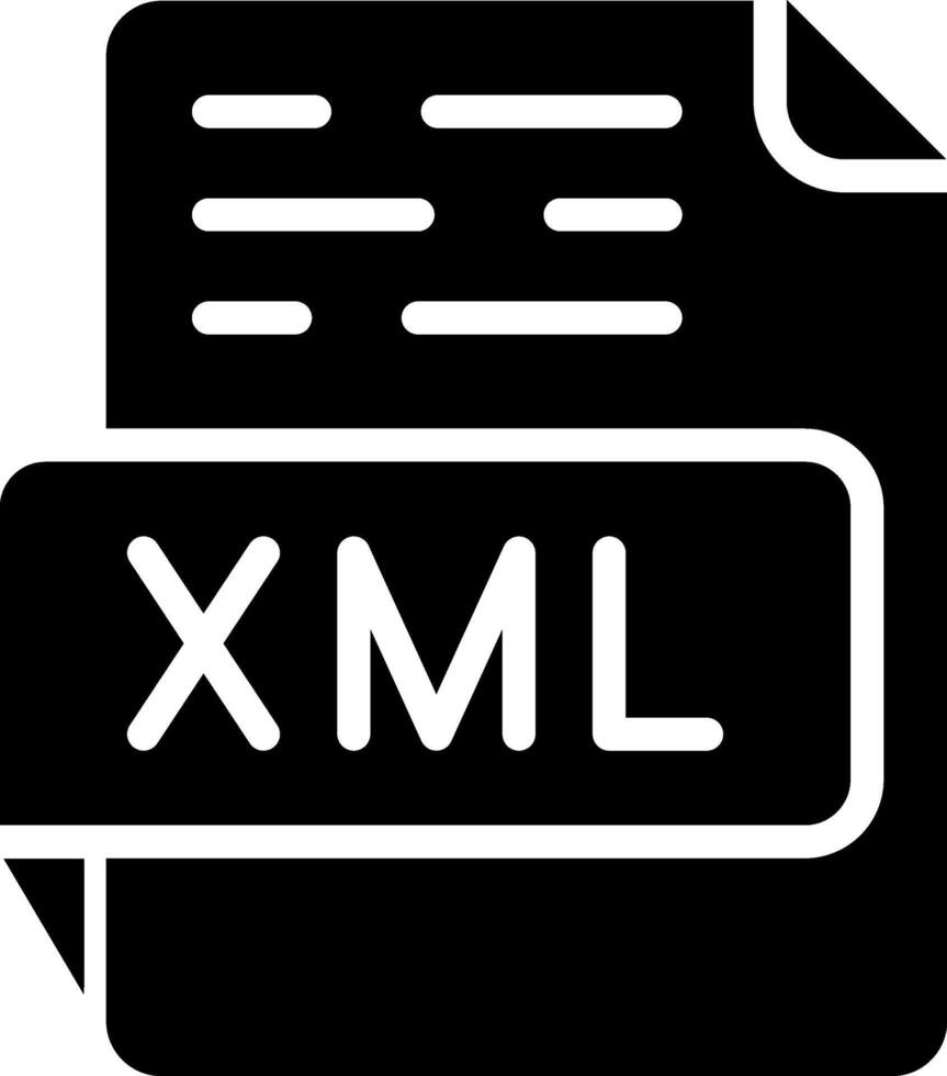 icono de vector xml