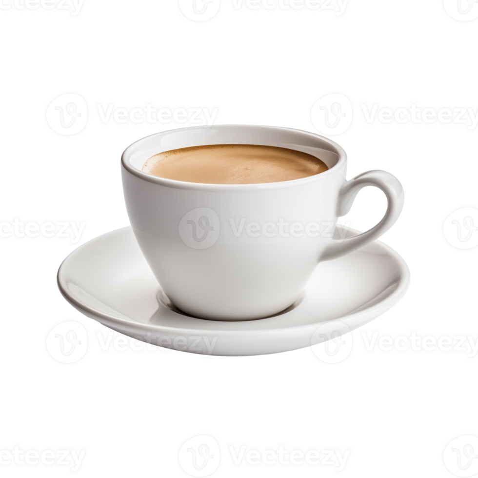 AI generated White Coffee cup isolated on a transparent background. png