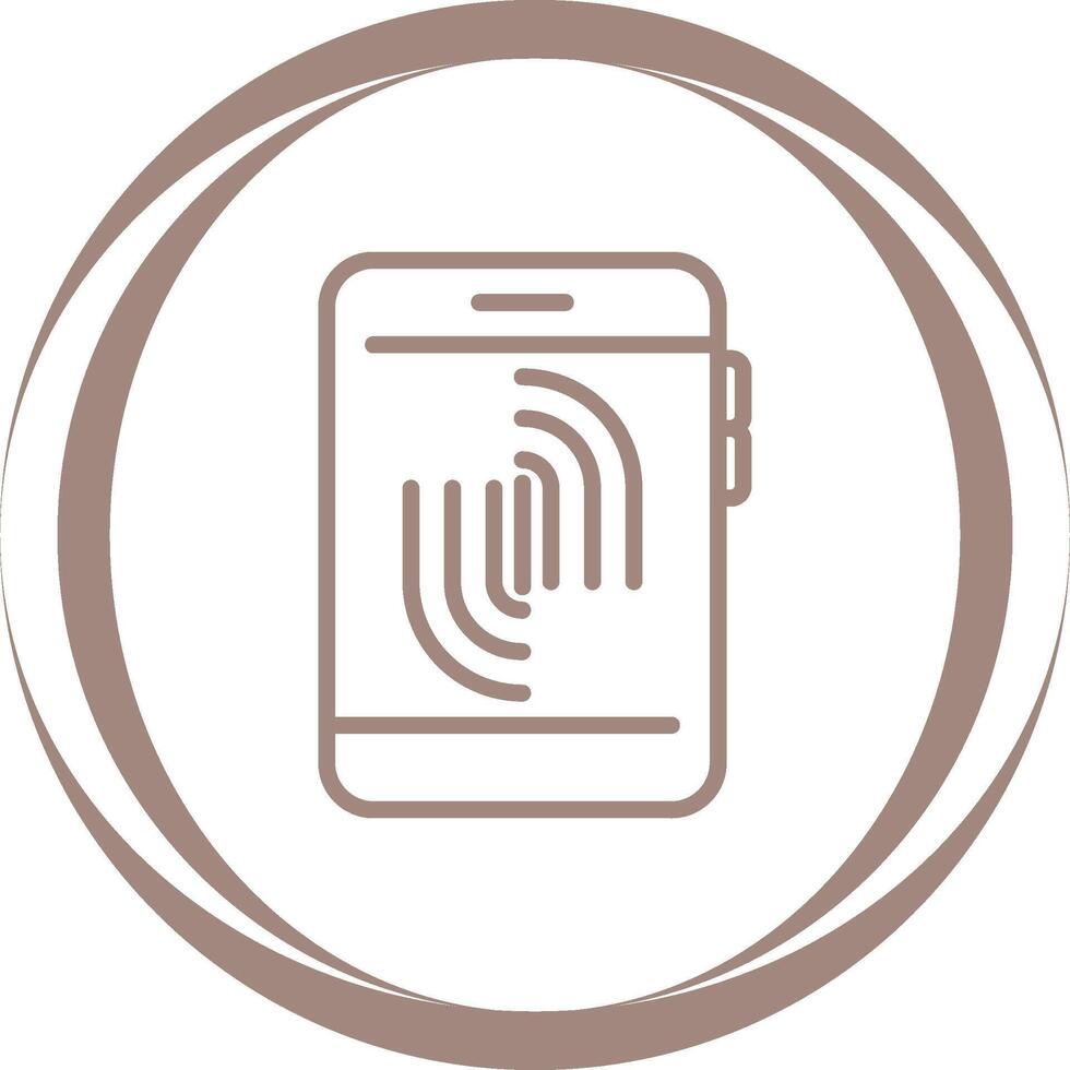 Fingerprint Scanning Vector Icon