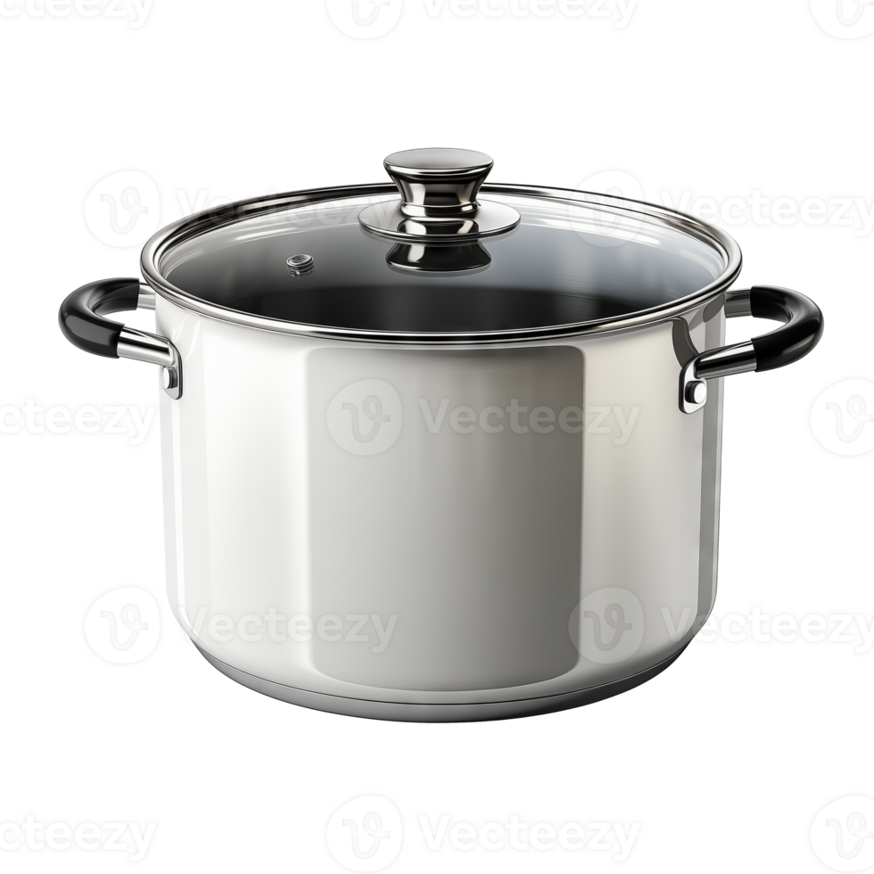 AI generated White pot. Scandinavian modern minimalist style. Transparent background, isolated image. png