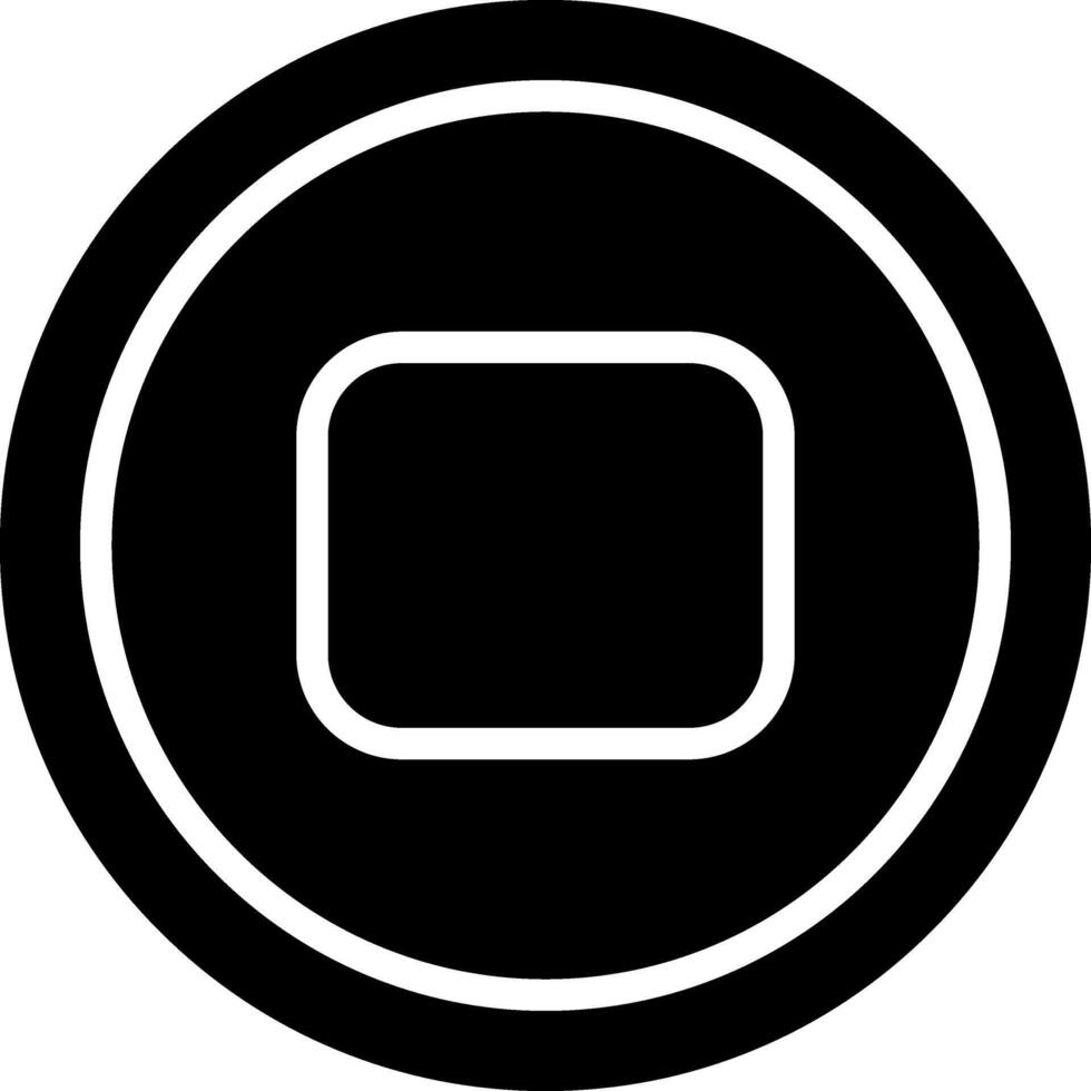 Stop Button Vector Icon