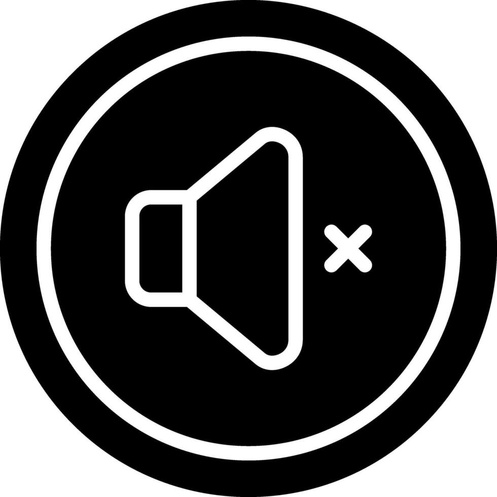 Mute Button Vector Icon