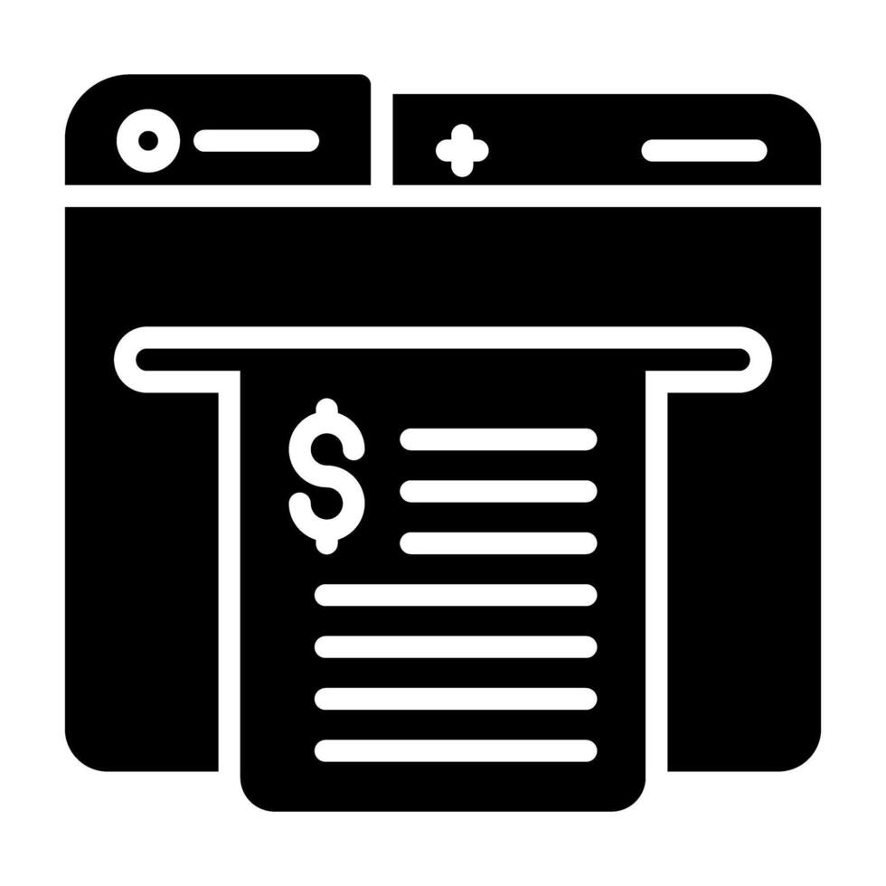 Receipt Vector Icon